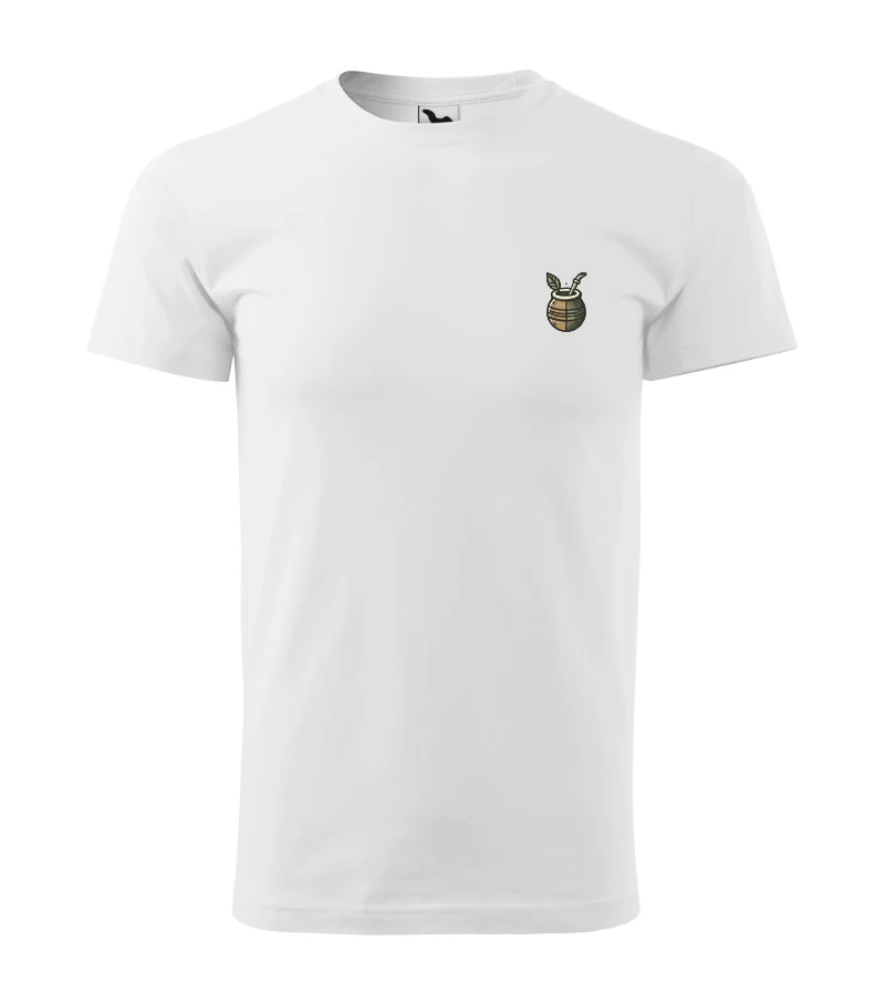 Koszulka męska,T-shirt-Yerba Mate minimalistyczny wzór.